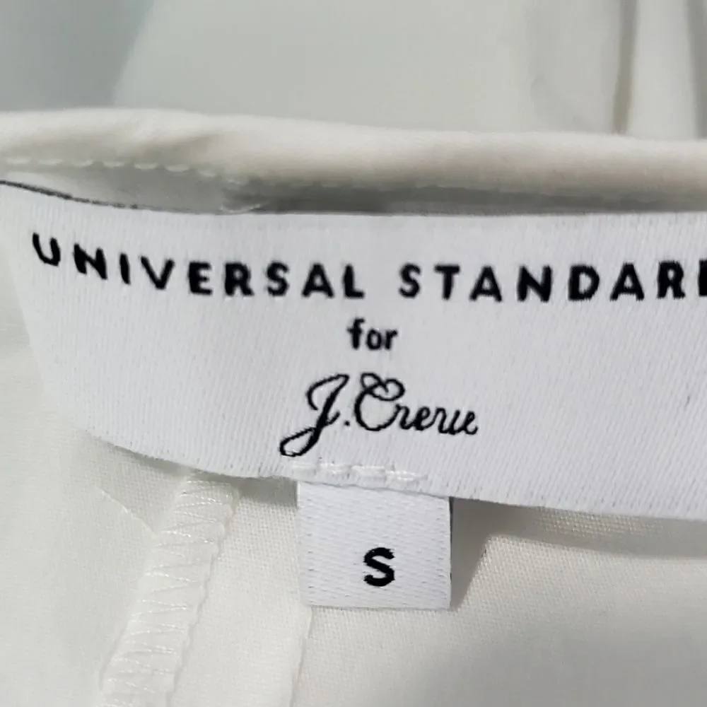 Universal Standard J. Crew White Crisp Popover Blouse